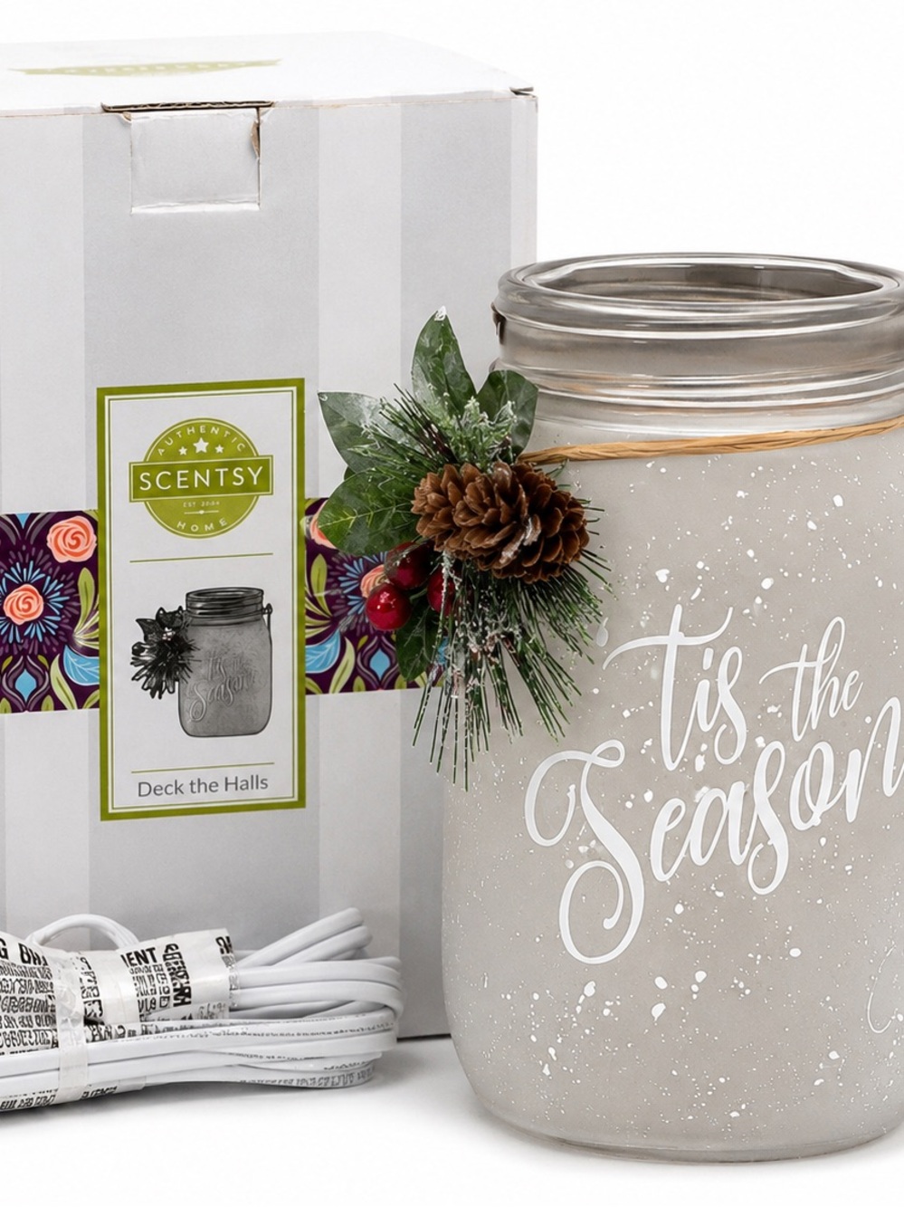 Scentsy Deck the Halls ’Tis the Season Christmas Warmer NIB